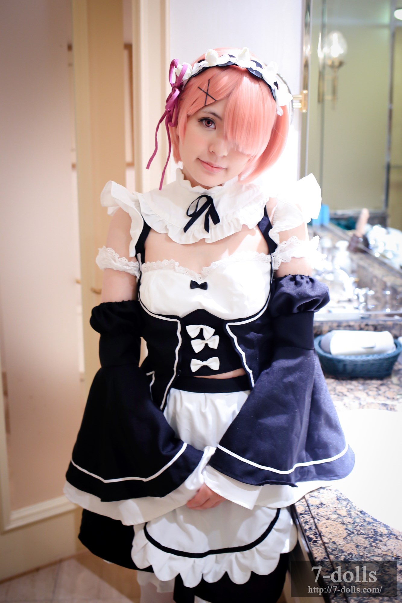 Maid twins ram ero Cosplay maid service(15)