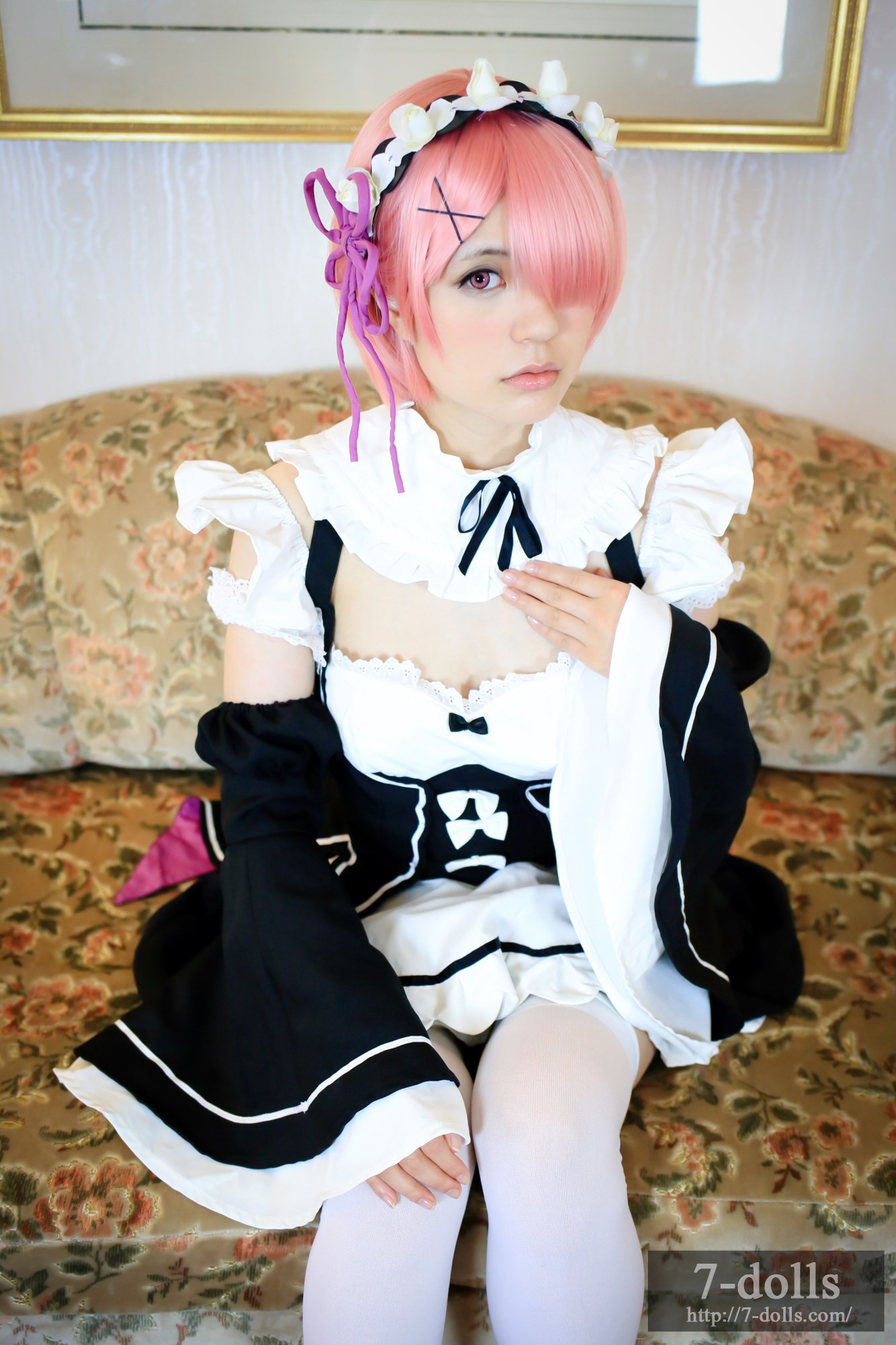 Maid twins ram ero Cosplay maid service(3)