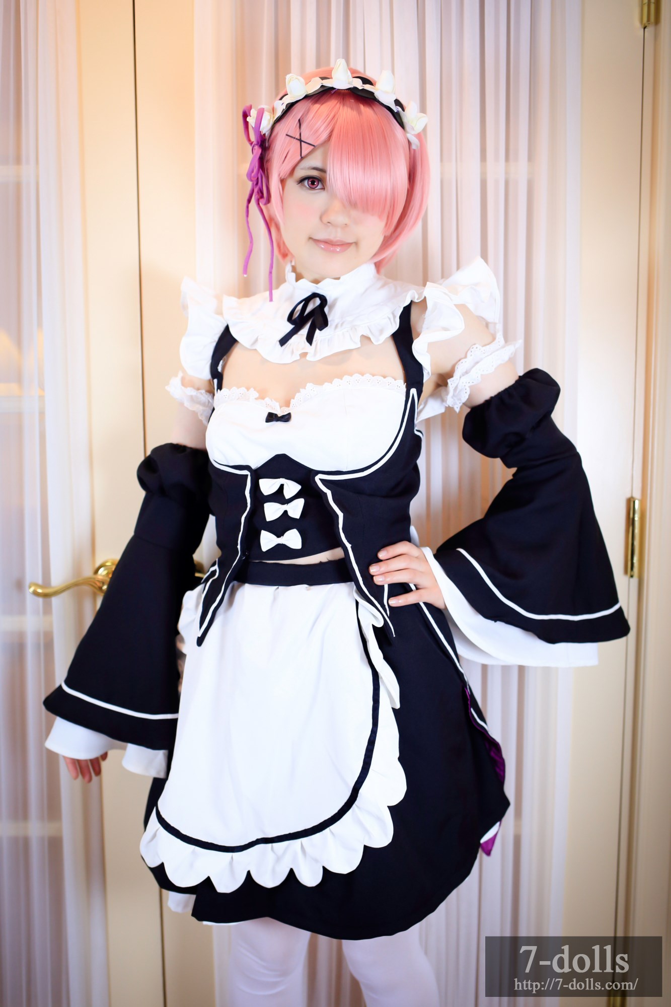 Maid twins ram ero Cosplay maid service(23)