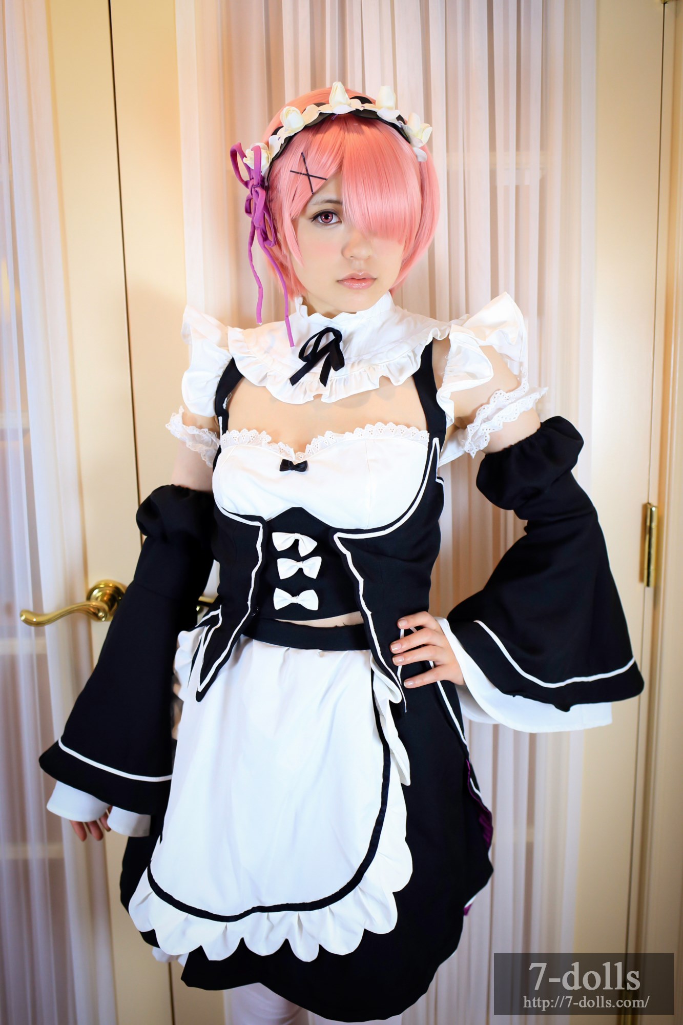 Maid twins ram ero Cosplay maid service(25)