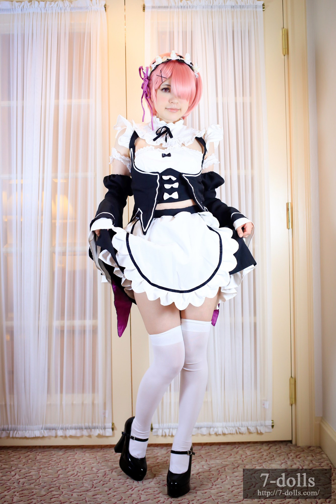 Maid twins ram ero Cosplay maid service(29)