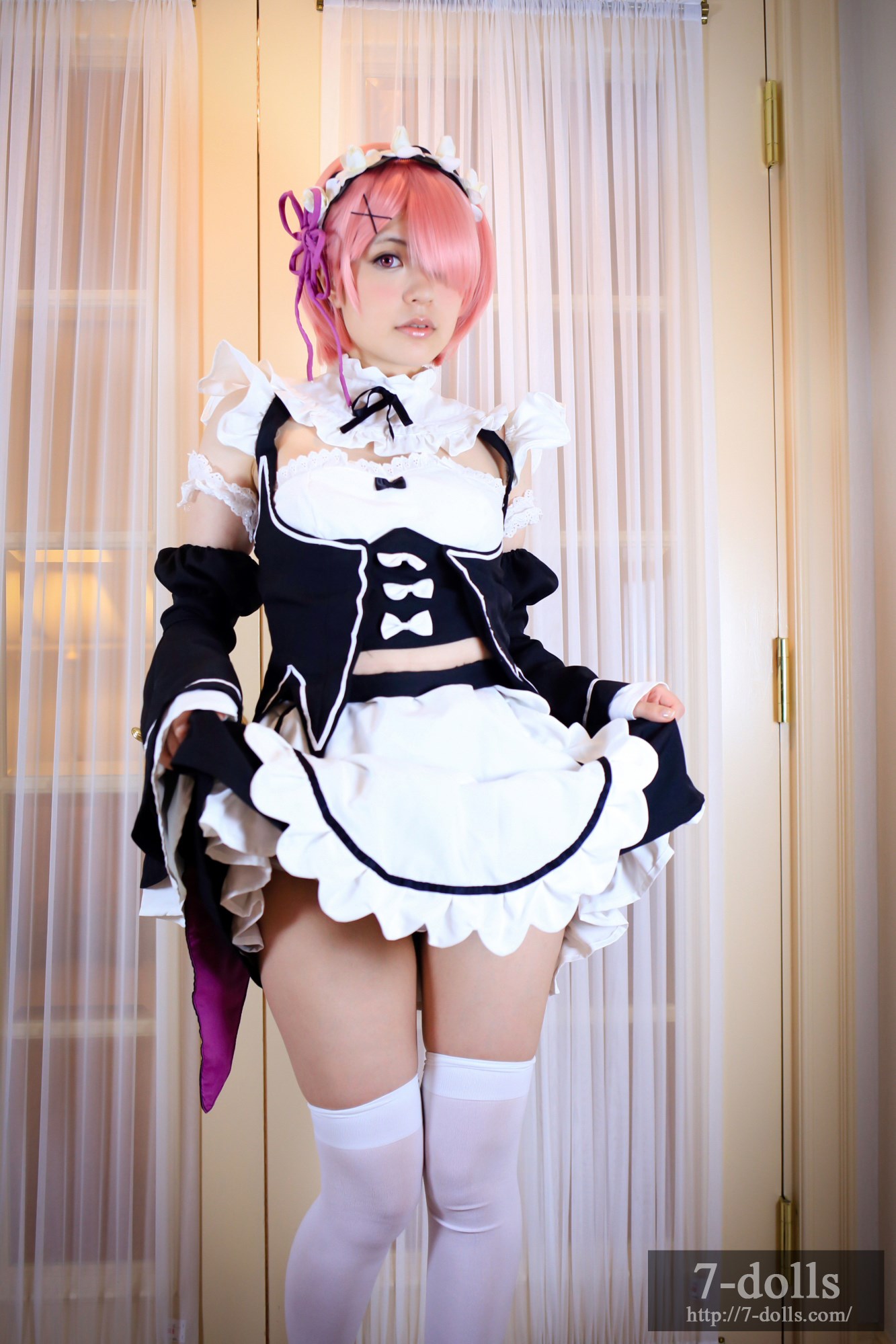 Maid twins ram ero Cosplay maid service(31)