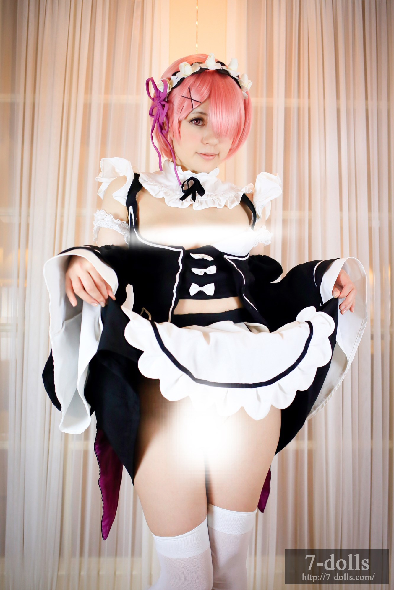 Maid twins ram ero Cosplay maid service(42)