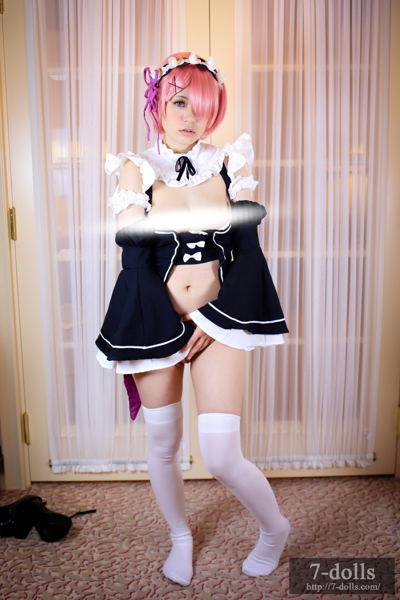 Maid twins ram ero Cosplay maid service(51)