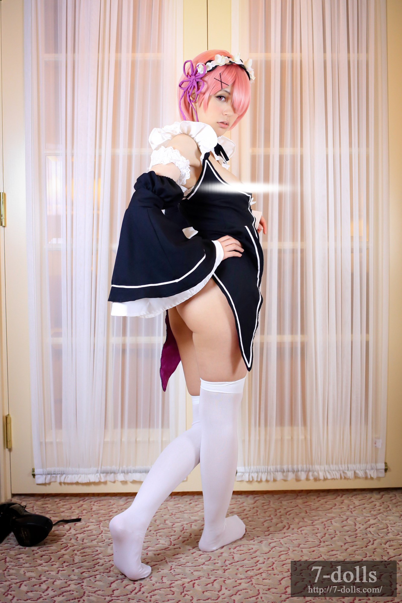 Maid twins ram ero Cosplay maid service(53)