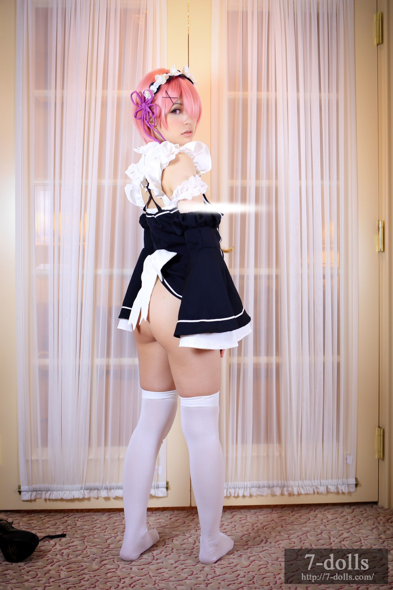 Maid twins ram ero Cosplay maid service(58)