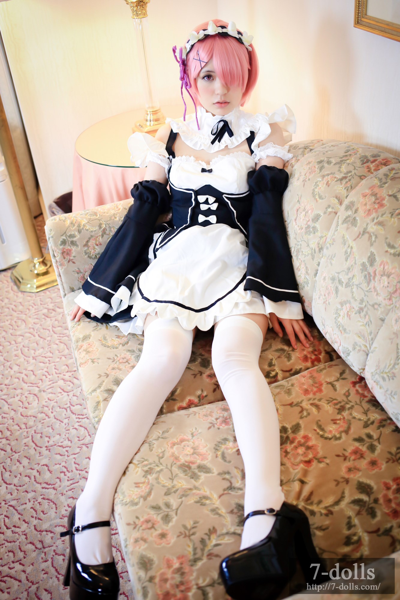 Maid twins ram ero Cosplay maid service(10)