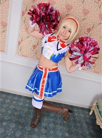 Glamorous blonde Alice's erotic cheerleading performance(22)