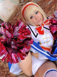 Glamorous blonde Alice's erotic cheerleading performance(49)