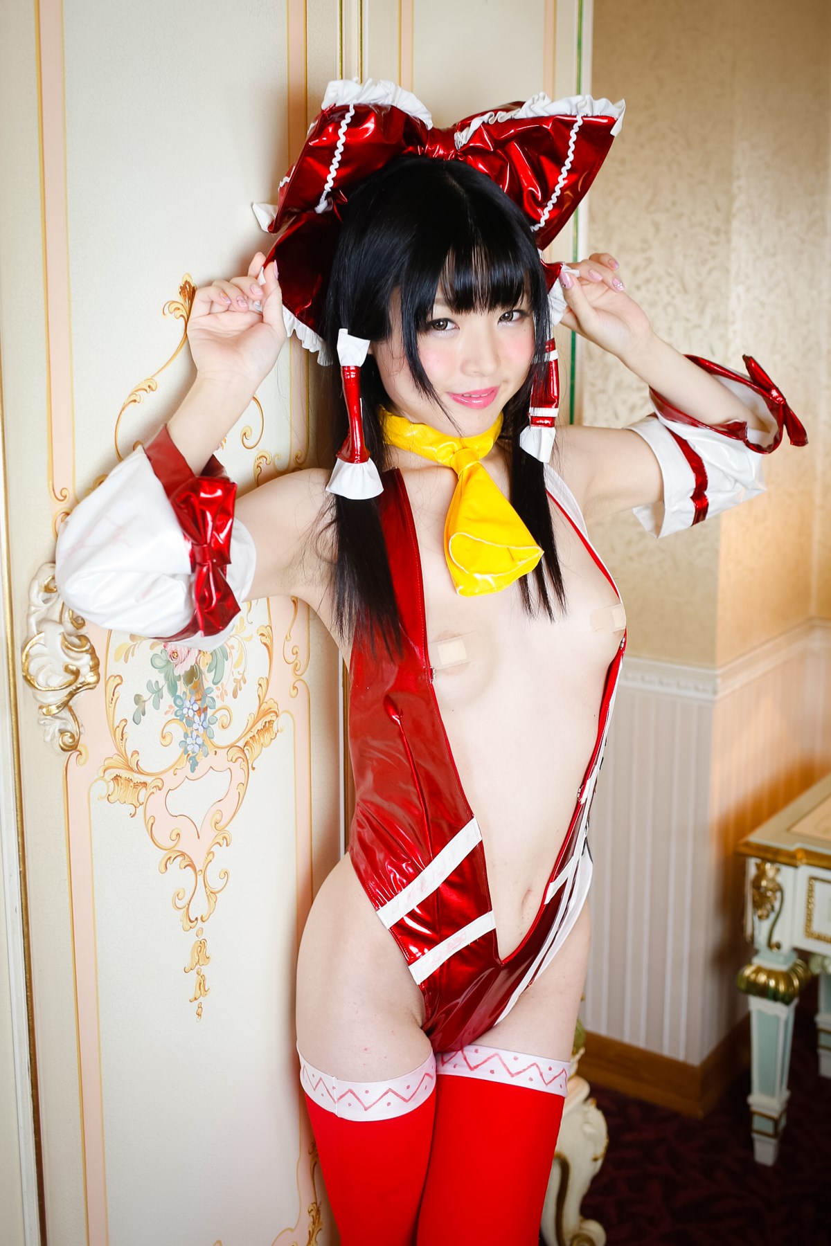 Unforgettable shrine girl Hakurei Reimu naughty lovely girl(10)