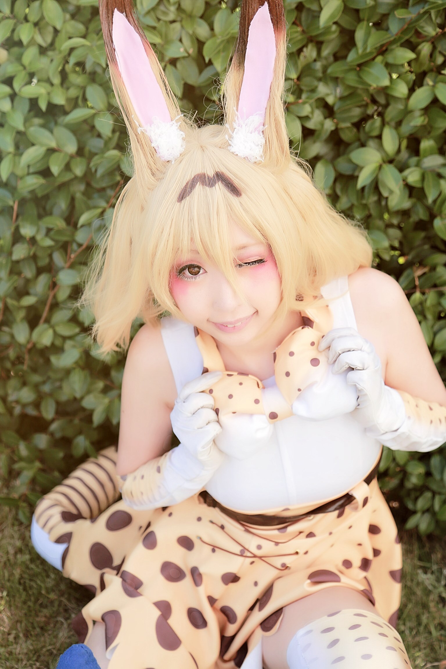 Japanese cosplayer shows a very cold and lovely cat girl(49)