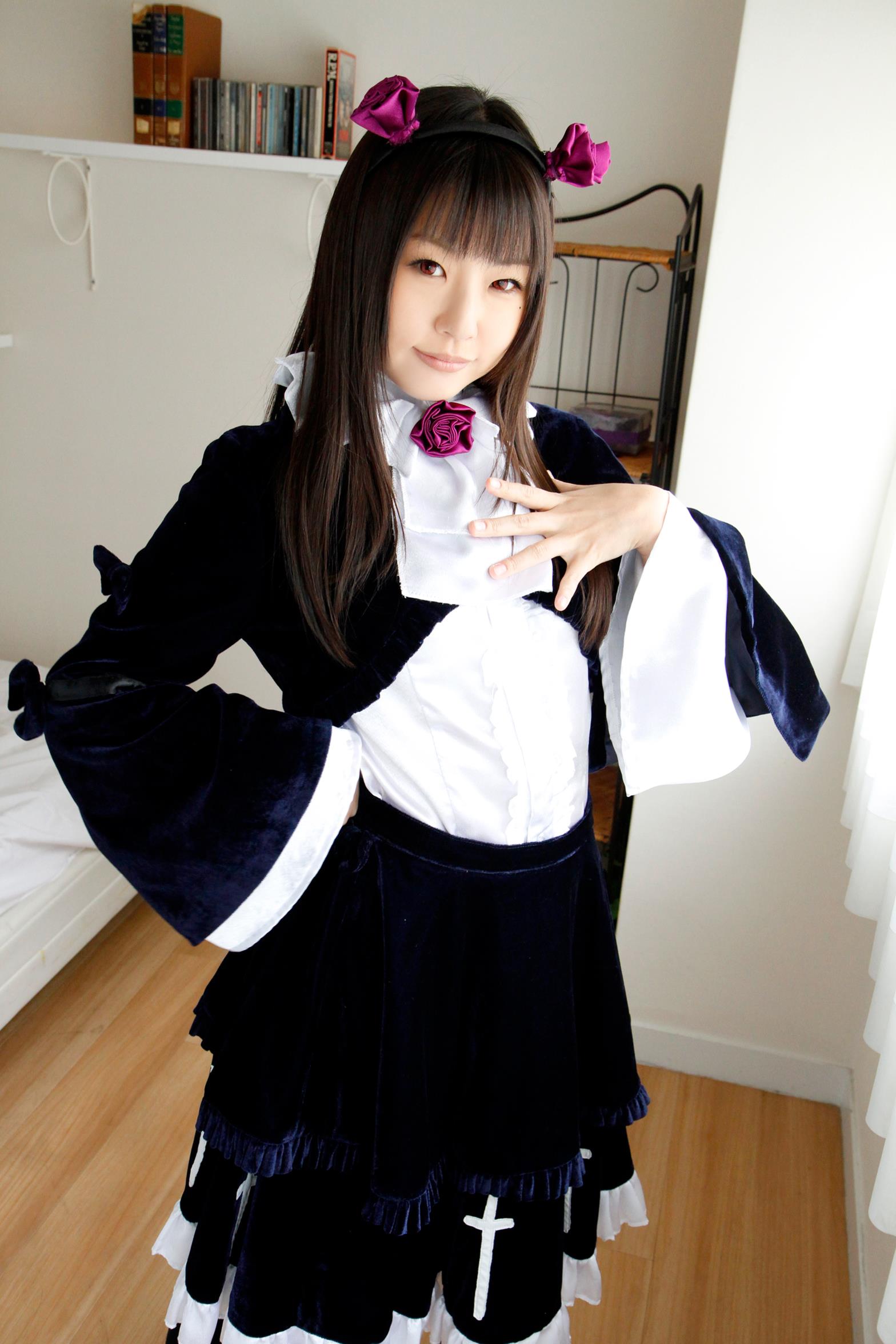 Lovely Kuroneko ero Cosplay tsubomi gorgeous Gothic Lolita(19)
