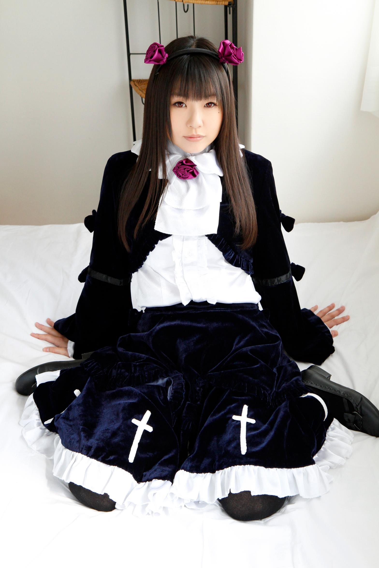 Lovely Kuroneko ero Cosplay tsubomi gorgeous Gothic Lolita(46)