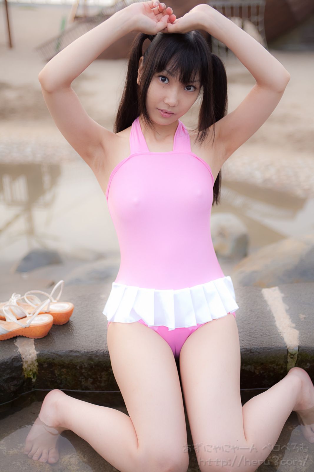 Lenfried azunyan swimsuit animation reality show(38)