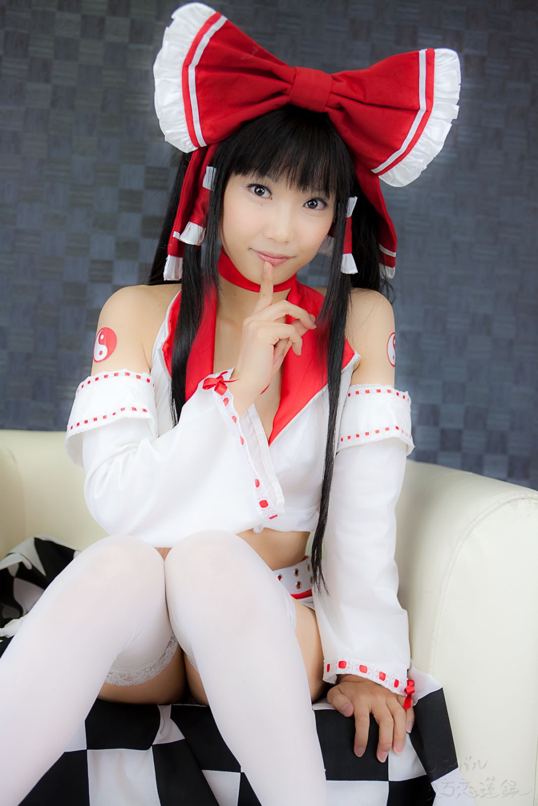 Ero Cosplay lenfried paipan Reimu competition(84)