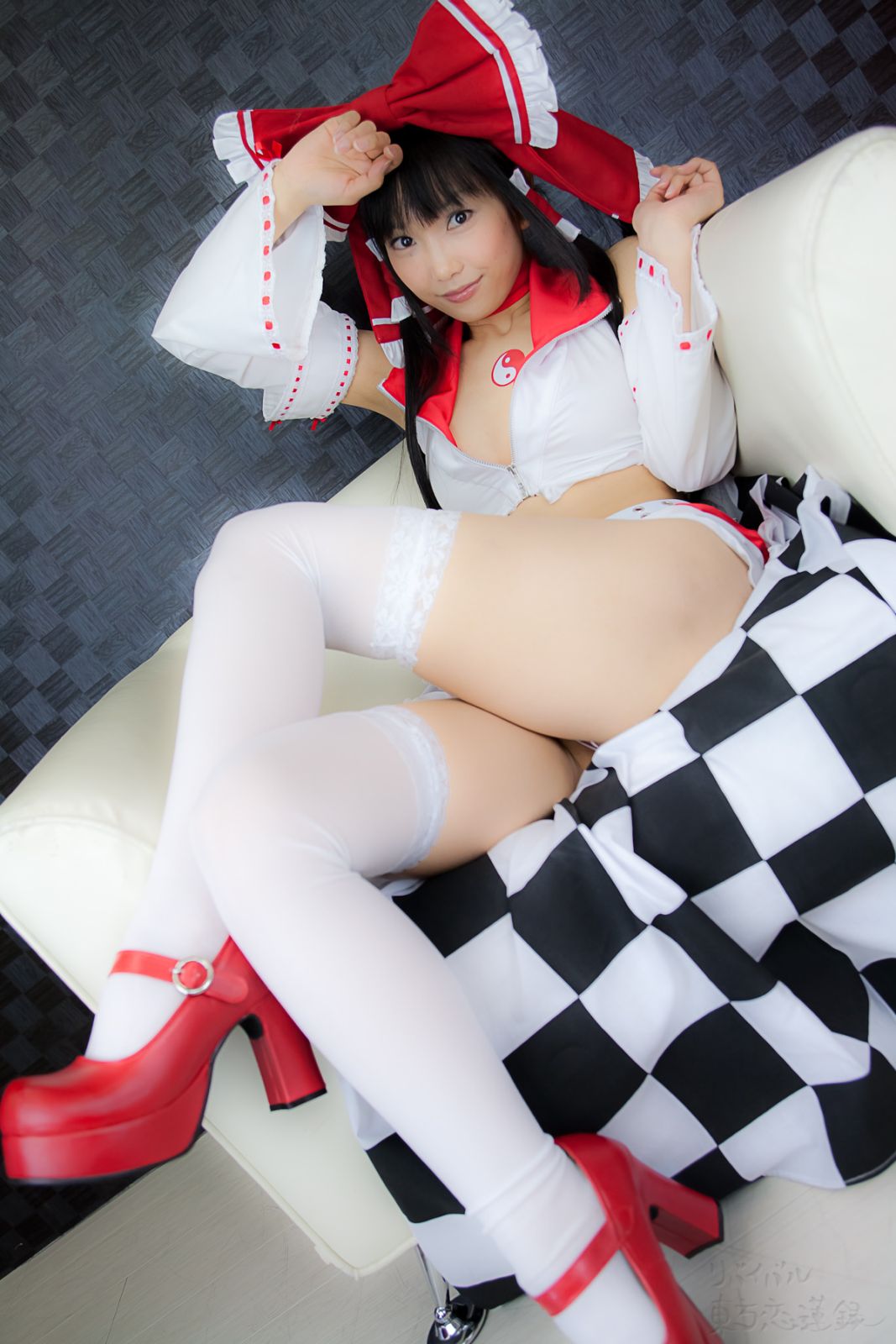 Ero Cosplay lenfried paipan Reimu competition(92)