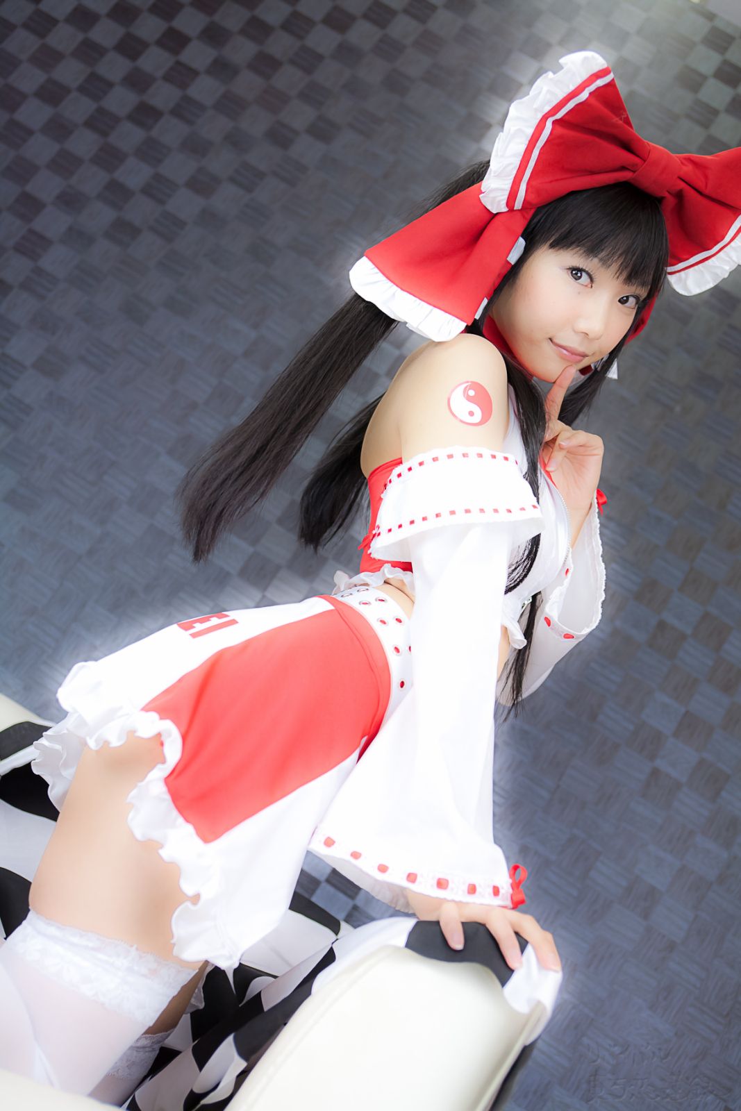 Ero Cosplay lenfried paipan Reimu competition(99)