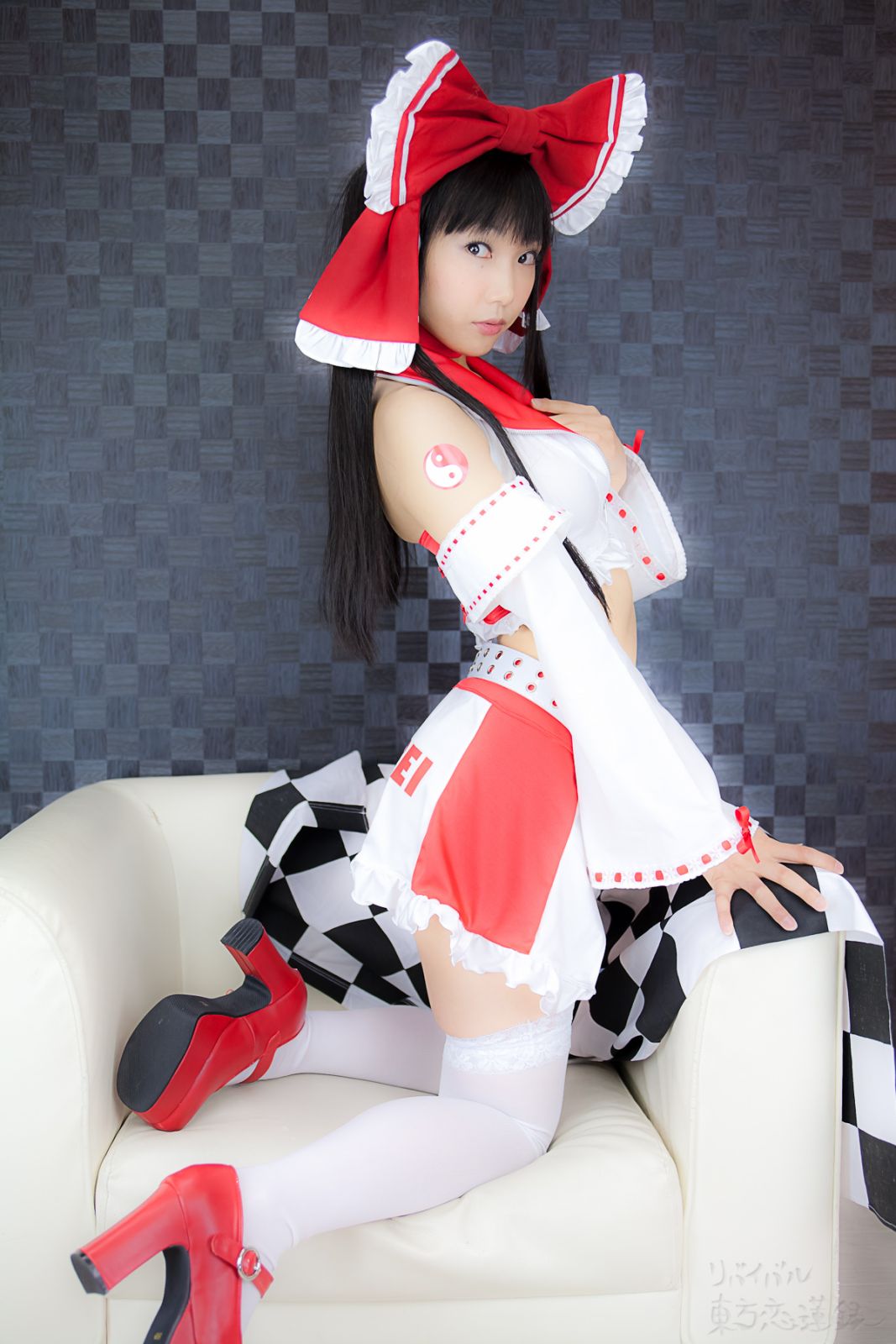 Ero Cosplay lenfried paipan Reimu competition(100)