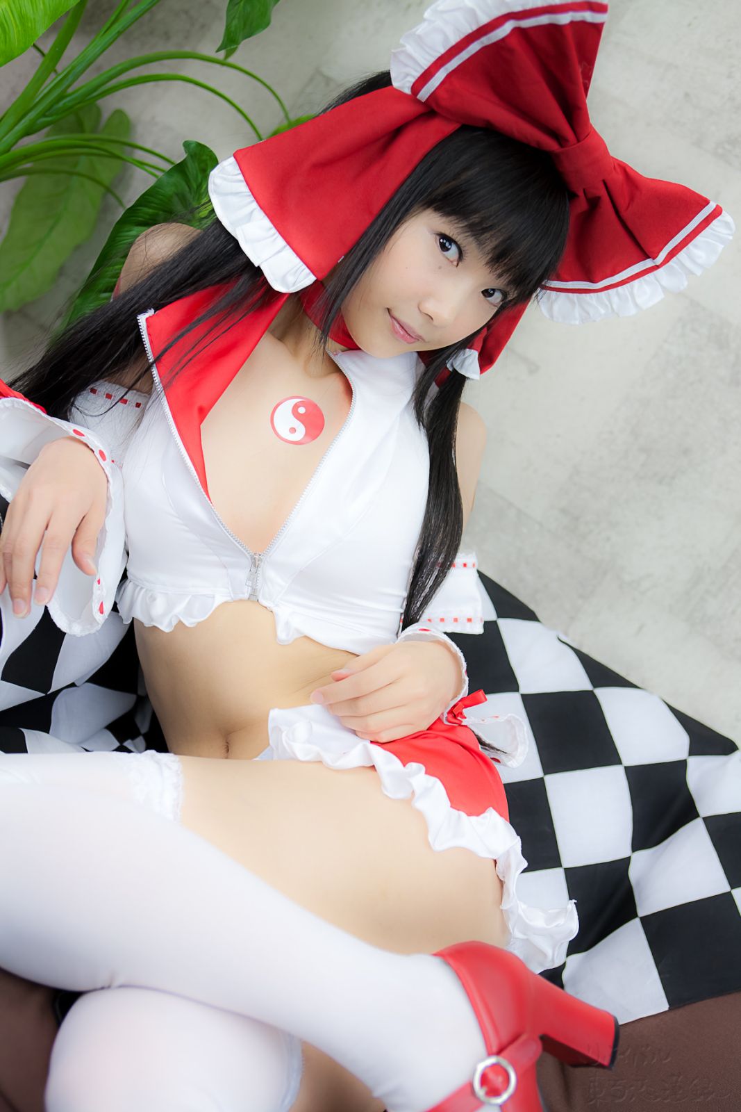 Ero Cosplay lenfried paipan Reimu competition(111)