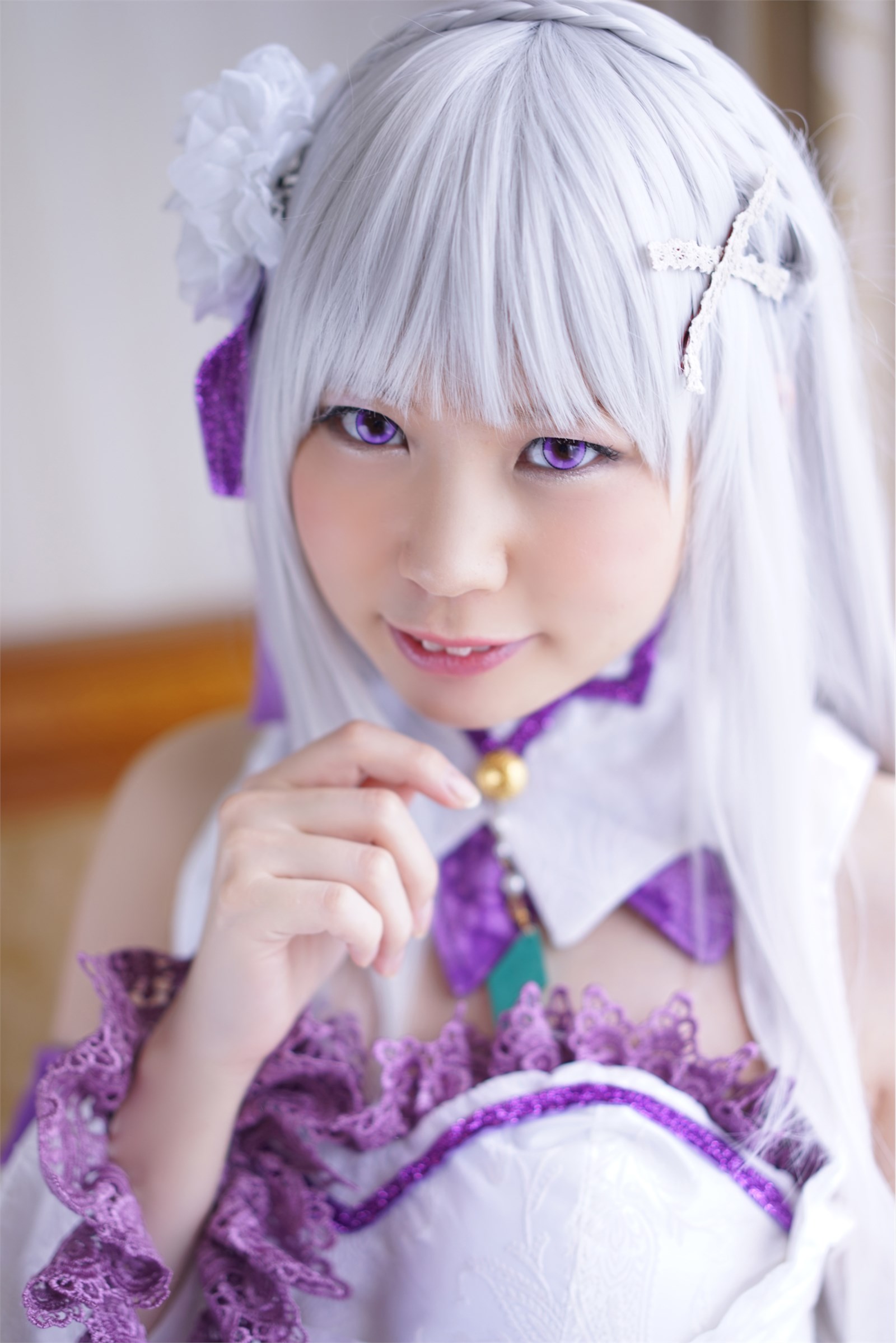 Smaller heroine beautiful Emilia ero cosplay(10)