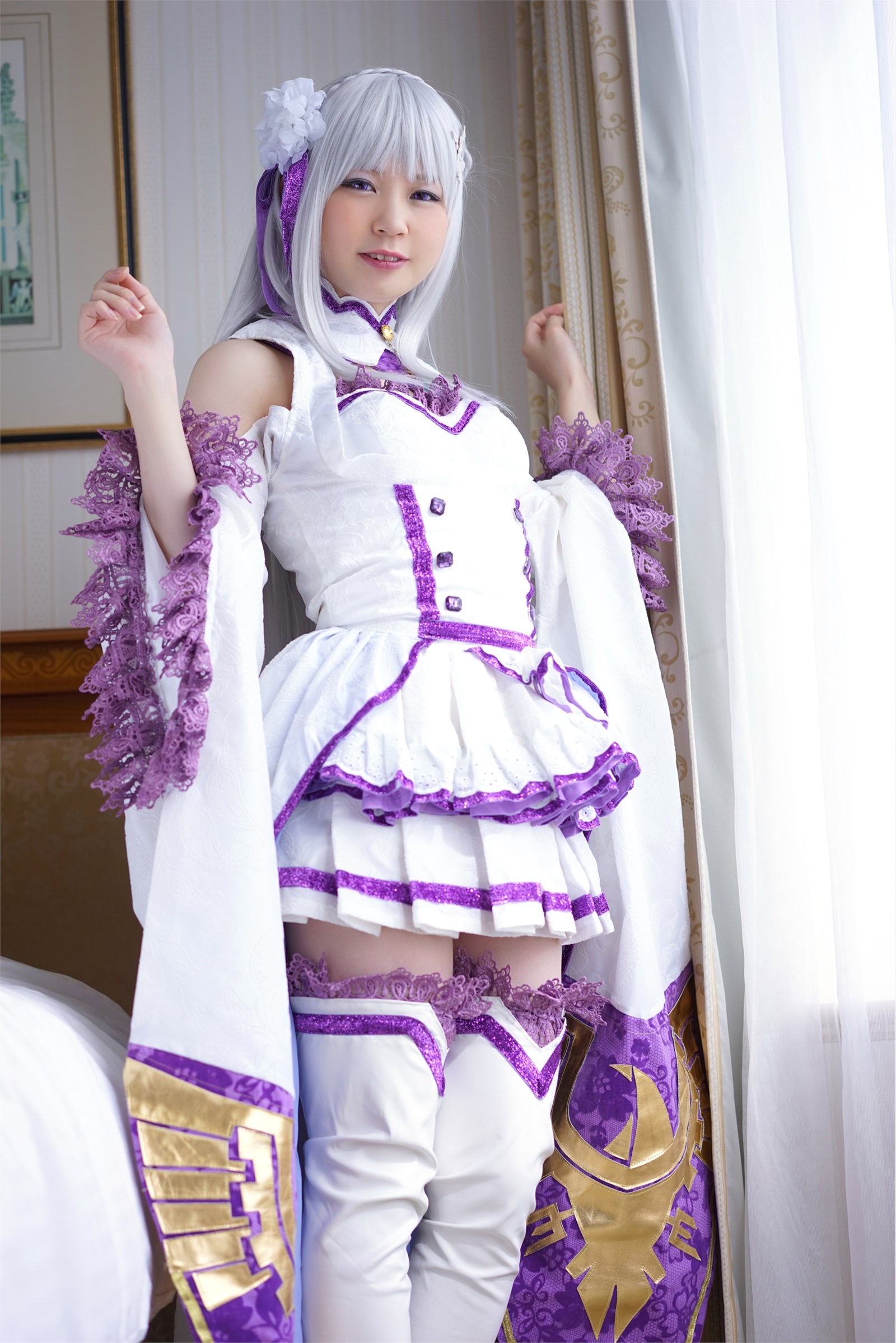 Smaller heroine beautiful Emilia ero cosplay(14)