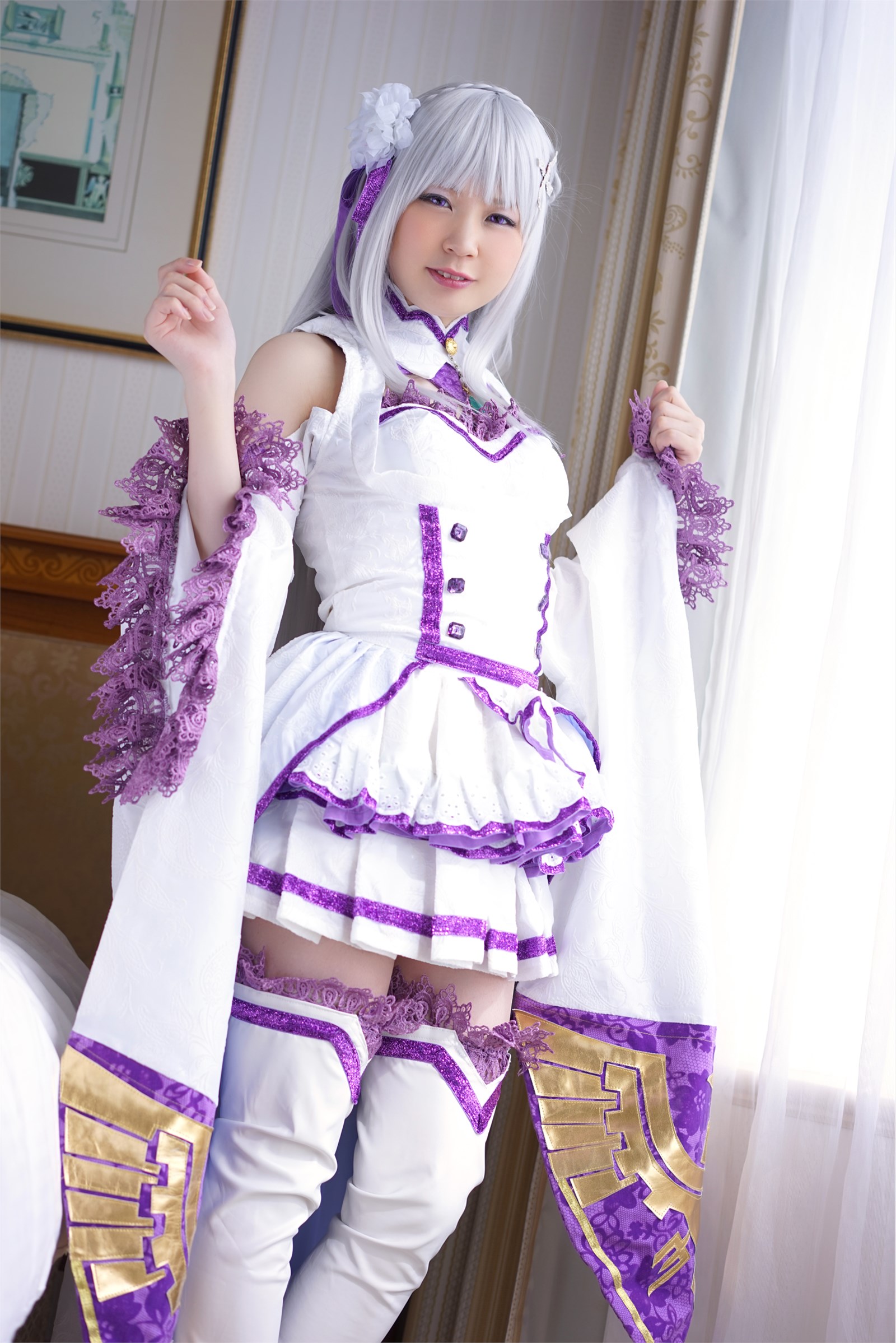 Smaller heroine beautiful Emilia ero cosplay(15)