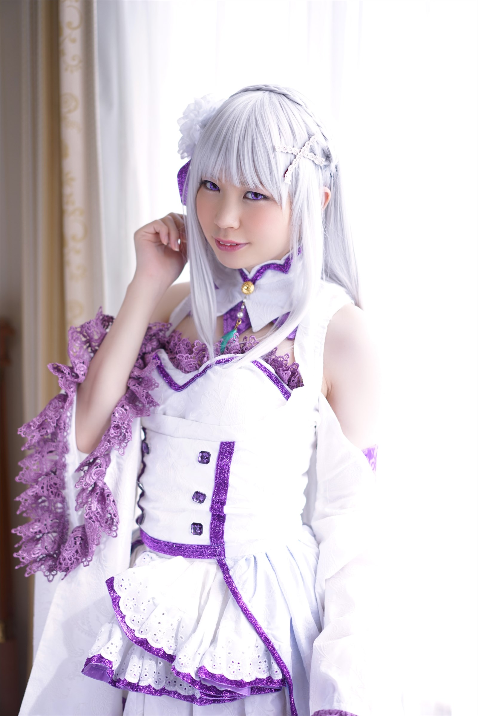 Smaller heroine beautiful Emilia ero cosplay(7)