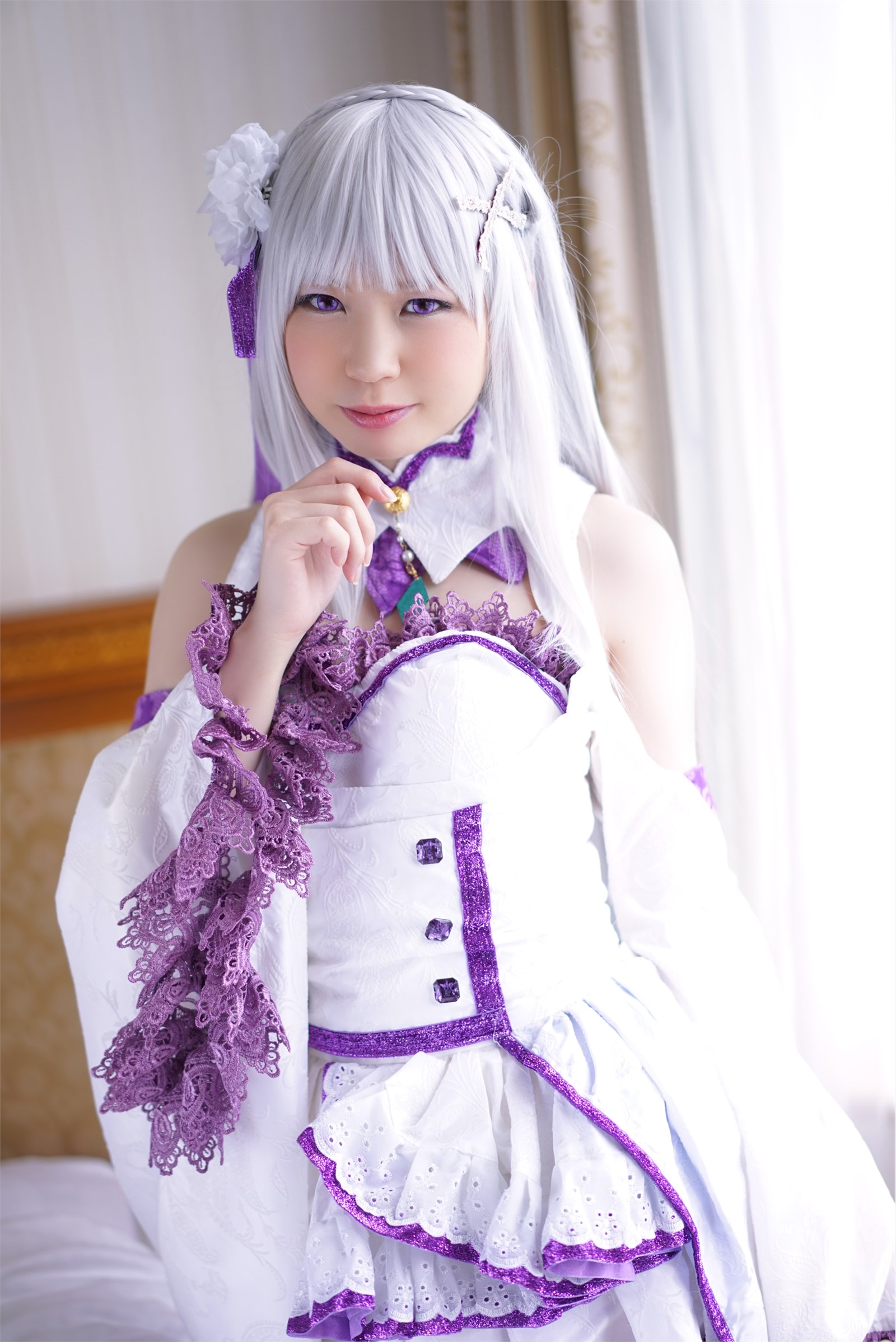 Smaller heroine beautiful Emilia ero cosplay(9)