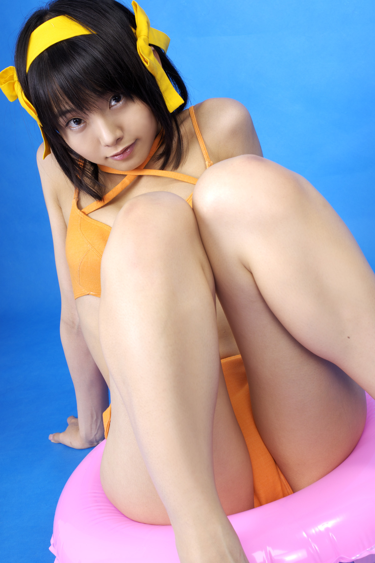 Gorgeous Matsunaga sexy bikini Haruhi animation reality show(4)