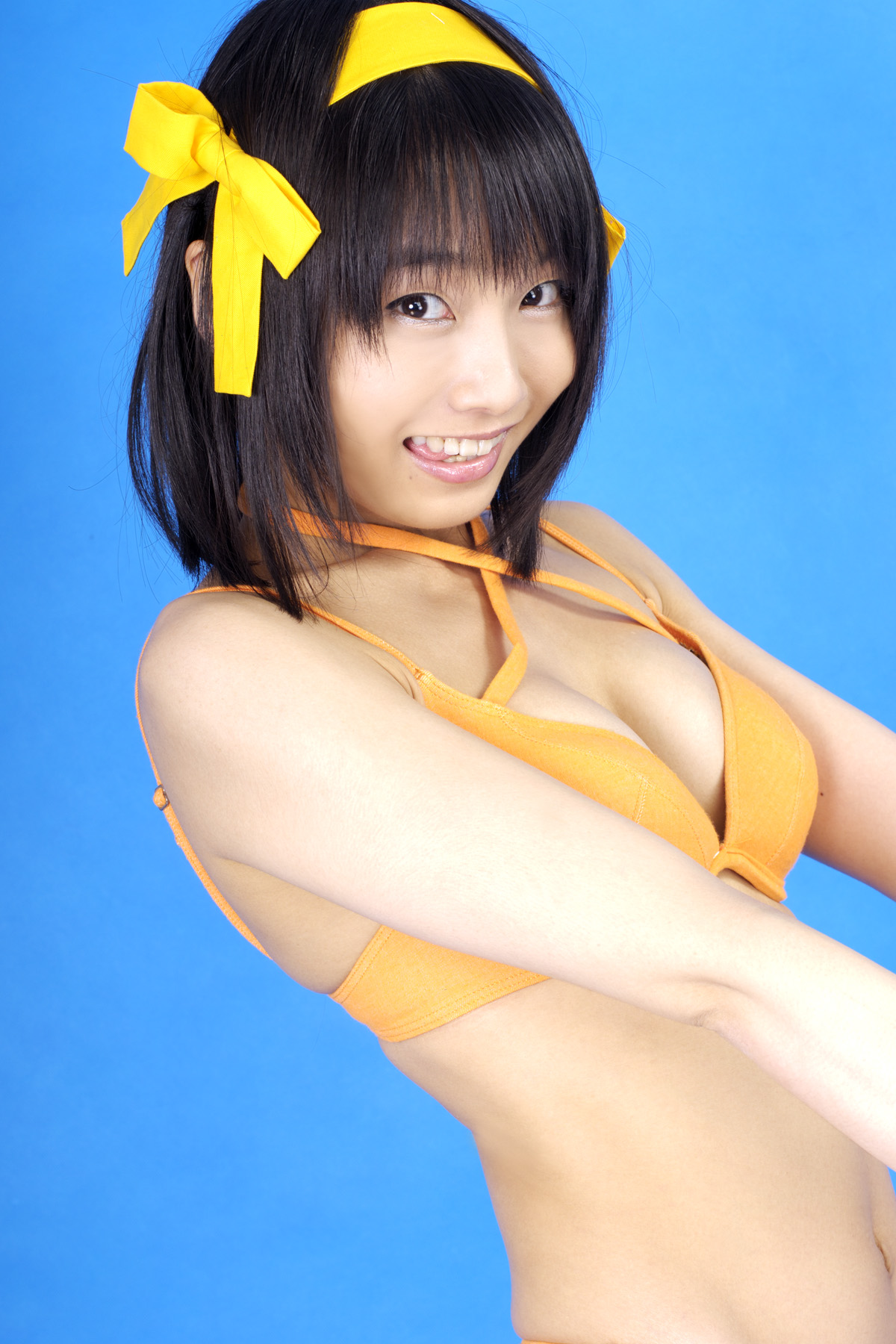 Gorgeous Matsunaga sexy bikini Haruhi animation reality show(10)