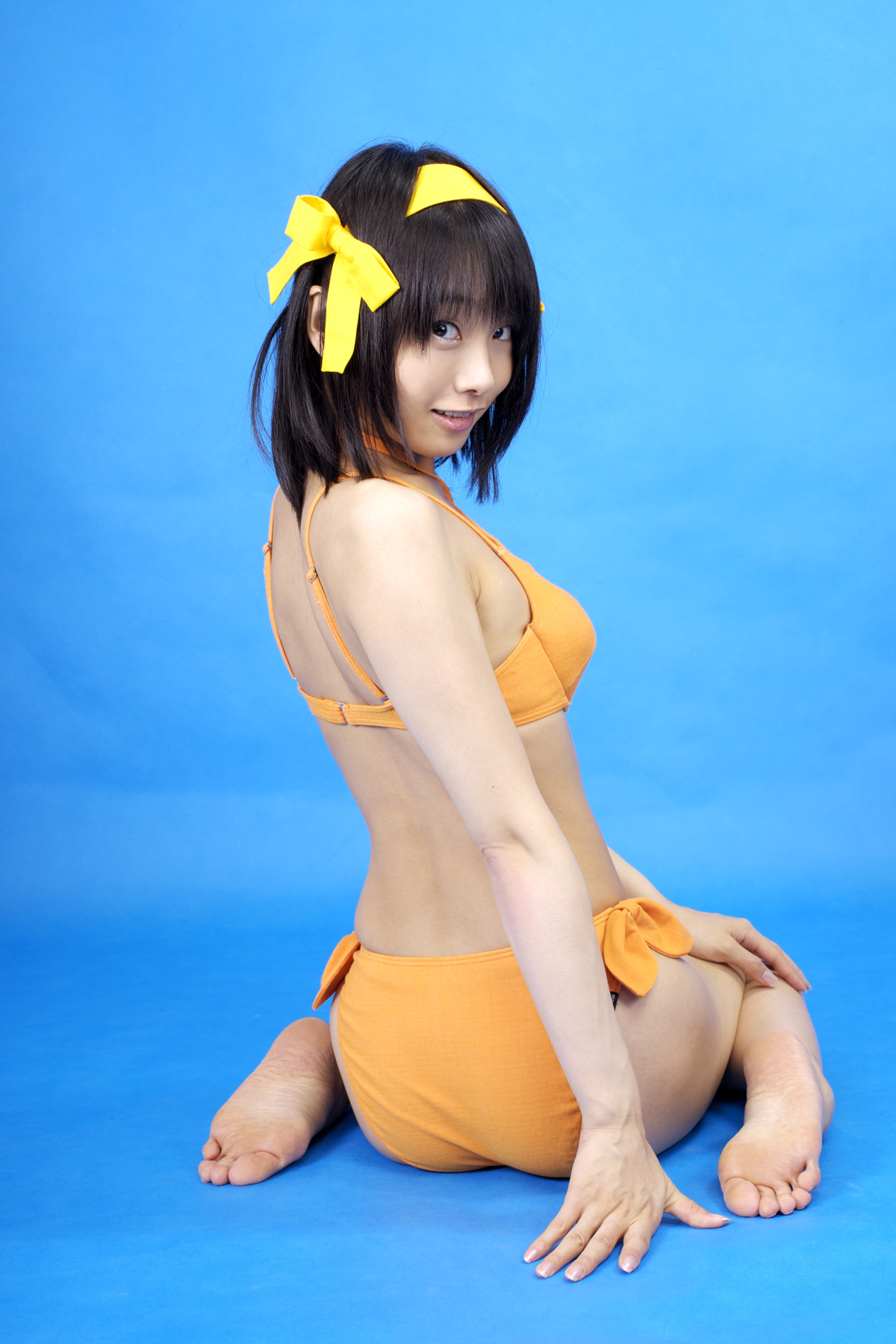 Gorgeous Matsunaga sexy bikini Haruhi animation reality show(20)