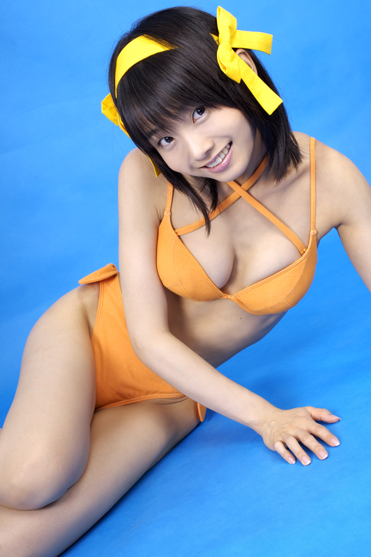 Gorgeous Matsunaga sexy bikini Haruhi animation reality show(27)