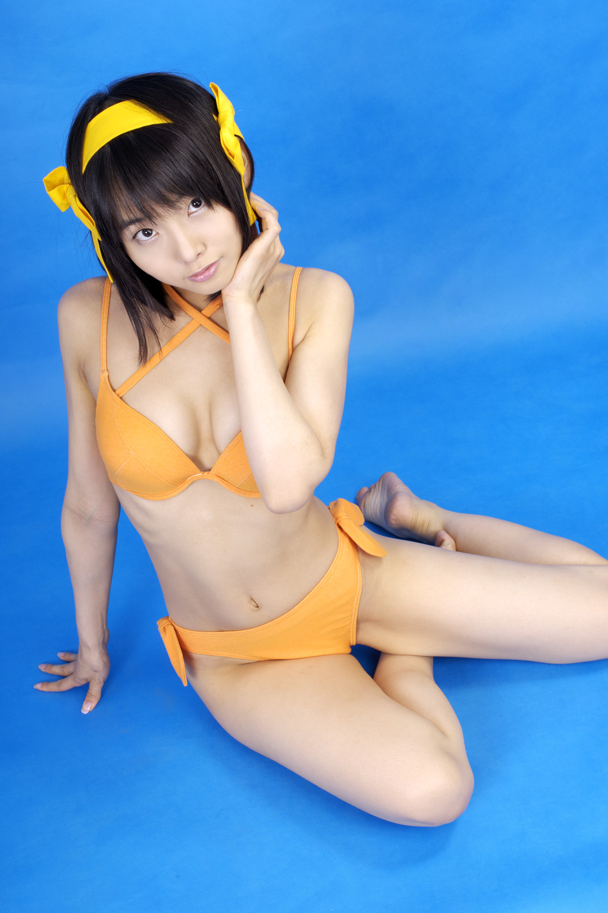 Gorgeous Matsunaga sexy bikini Haruhi animation reality show(38)