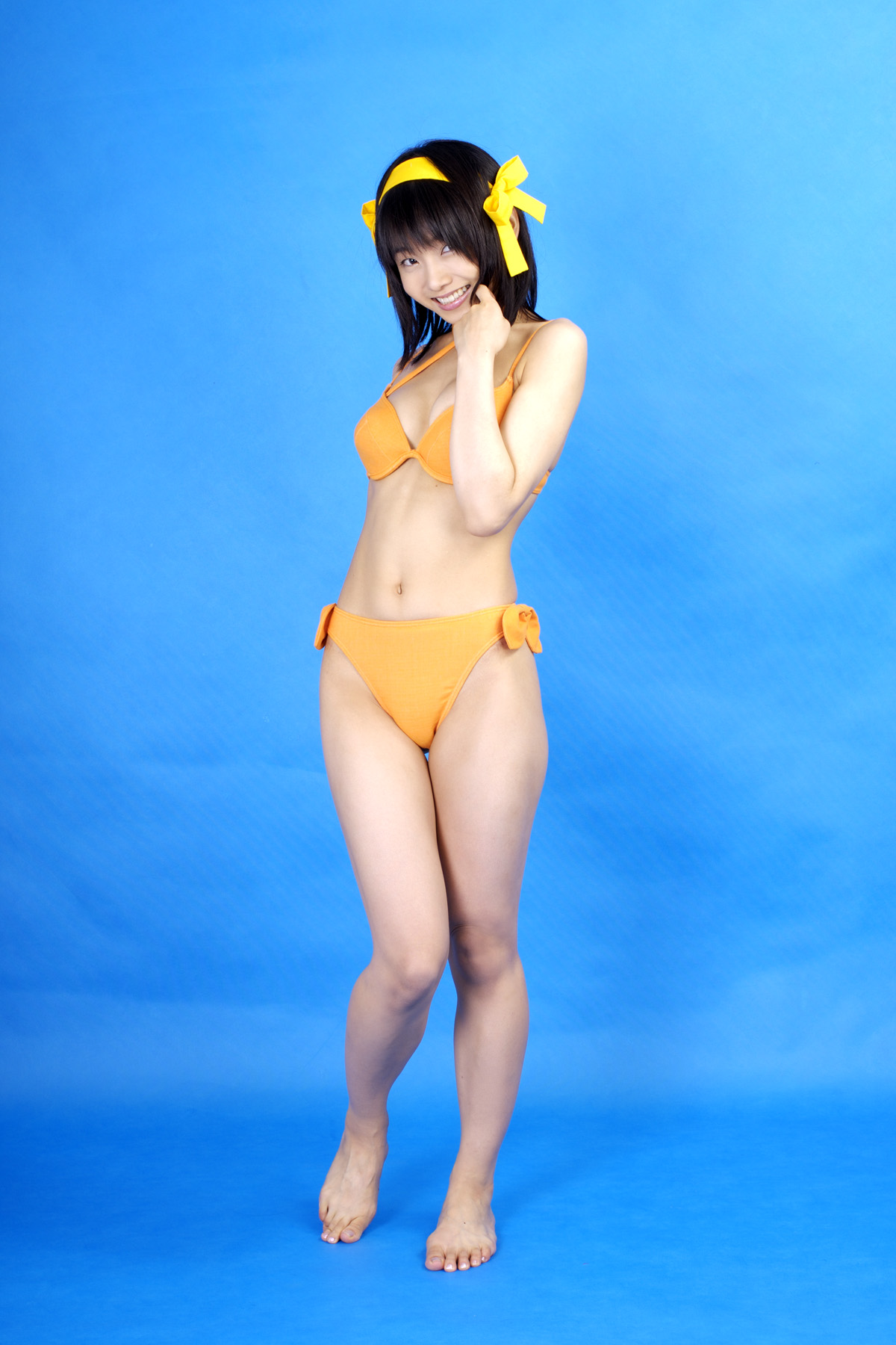 Gorgeous Matsunaga sexy bikini Haruhi animation reality show(43)