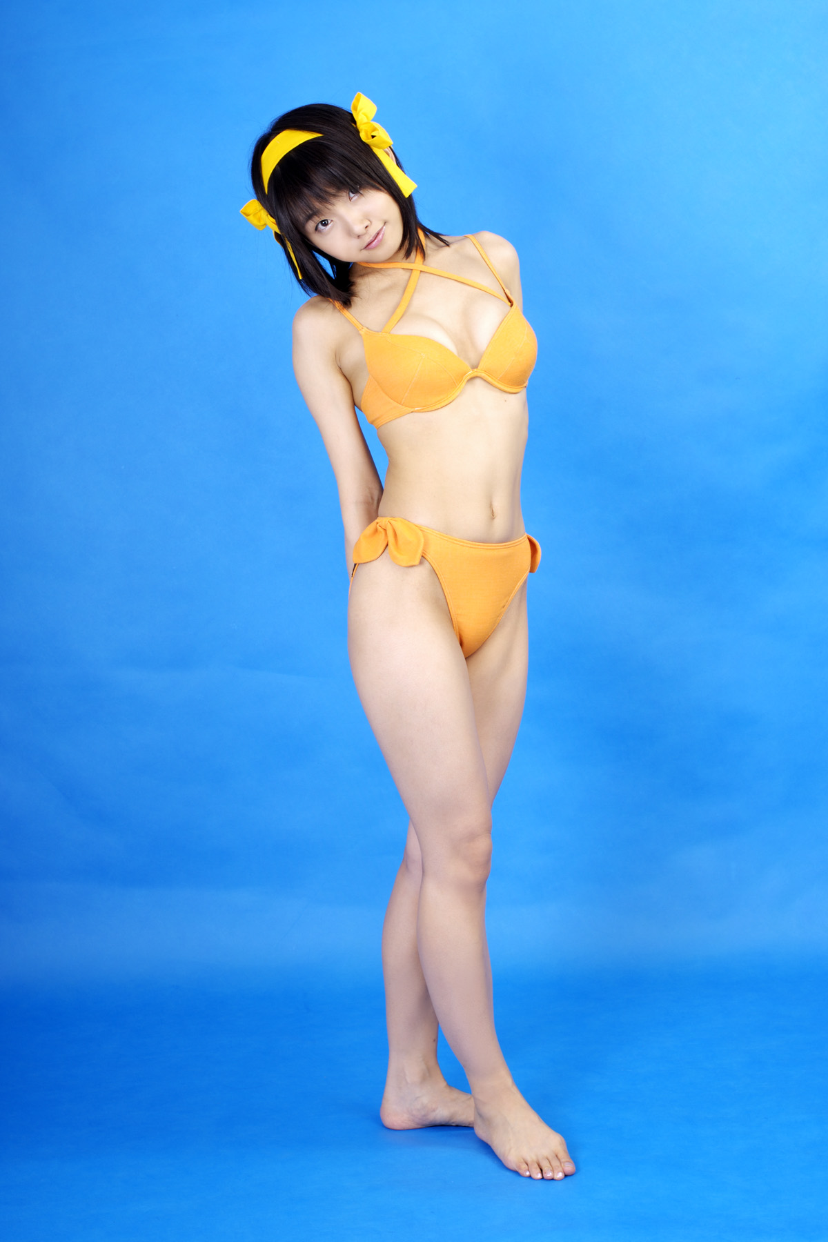 Gorgeous Matsunaga sexy bikini Haruhi animation reality show(45)