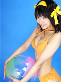 Gorgeous Matsunaga sexy bikini Haruhi animation reality show(1)