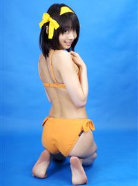 Gorgeous Matsunaga sexy bikini Haruhi animation reality show(16)