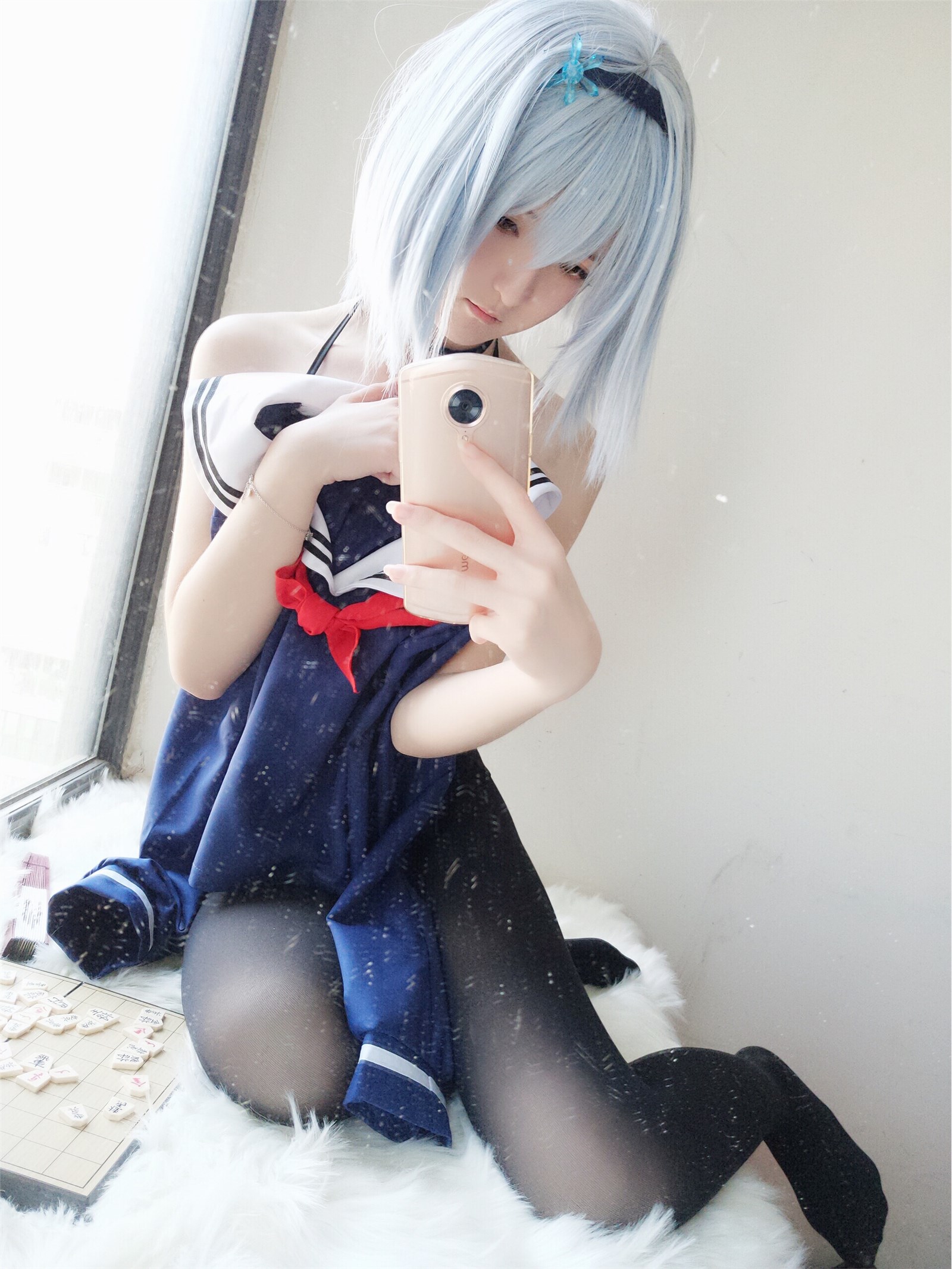 Lovely cosplayer Yi Xiaojiang sexy silk stockings photo(30)