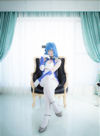 Very sexy cosplayer ATSUKI blue deadly sexy silk buttocks(2)