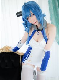 Very sexy cosplayer ATSUKI blue deadly sexy silk buttocks(19)