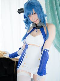 Very sexy cosplayer ATSUKI blue deadly sexy silk buttocks(18)