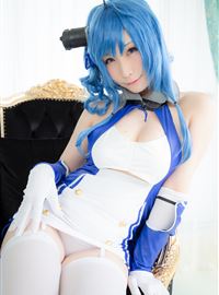 Very sexy cosplayer ATSUKI blue deadly sexy silk buttocks(4)