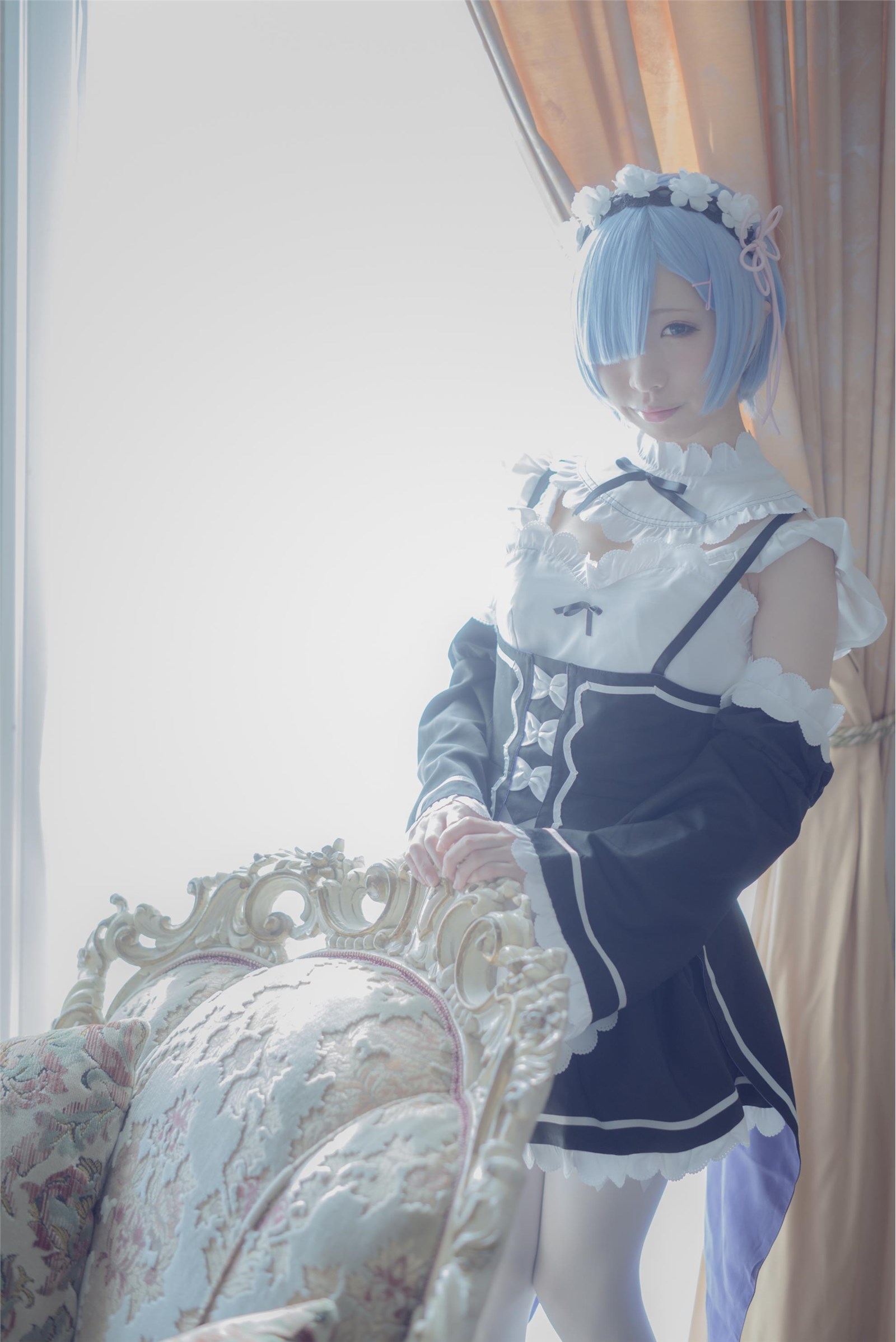 Gorgeous maid unifies girl's silk stockings cosplay(69)