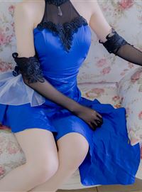 Blue Lady Dress Sexy cosplay(2)