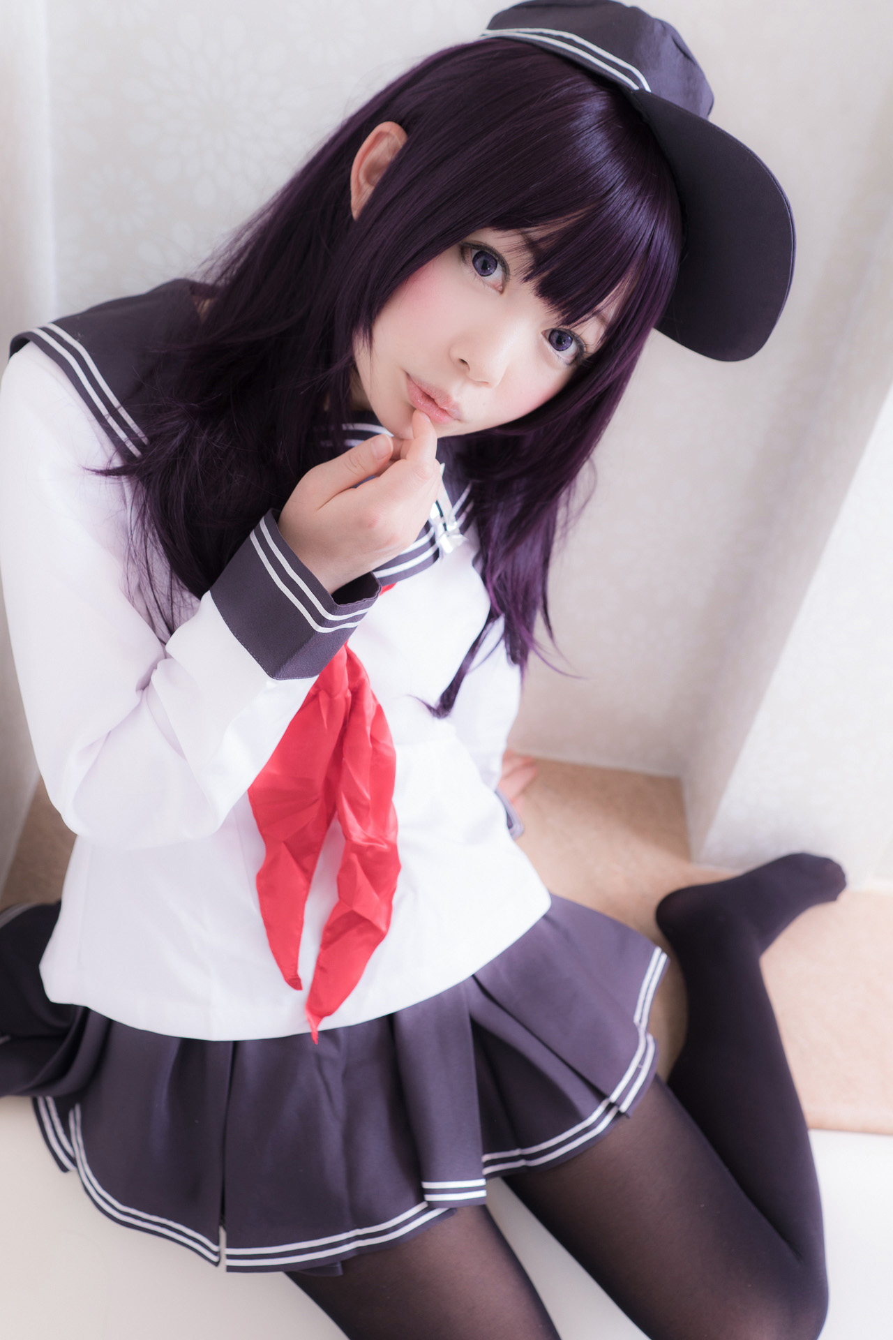 Petite loli girl's short skirt and silk stockings(25)