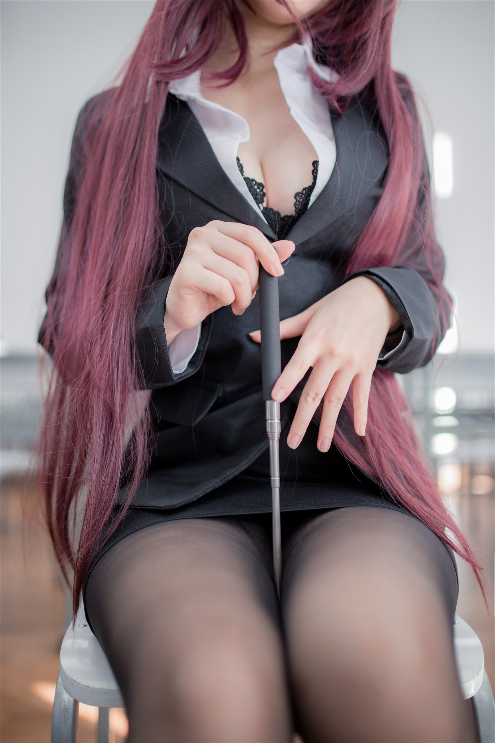 Office goddess teacher cosplay(12)