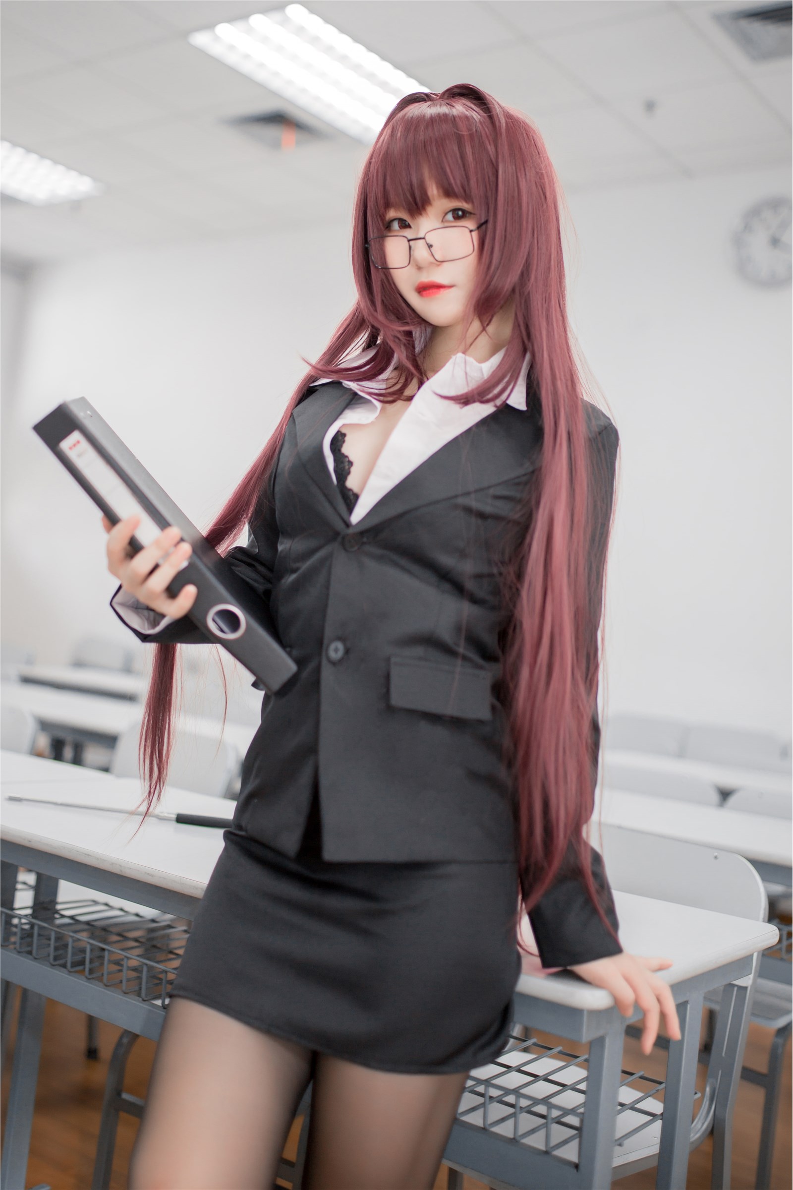 Office goddess teacher cosplay(5)