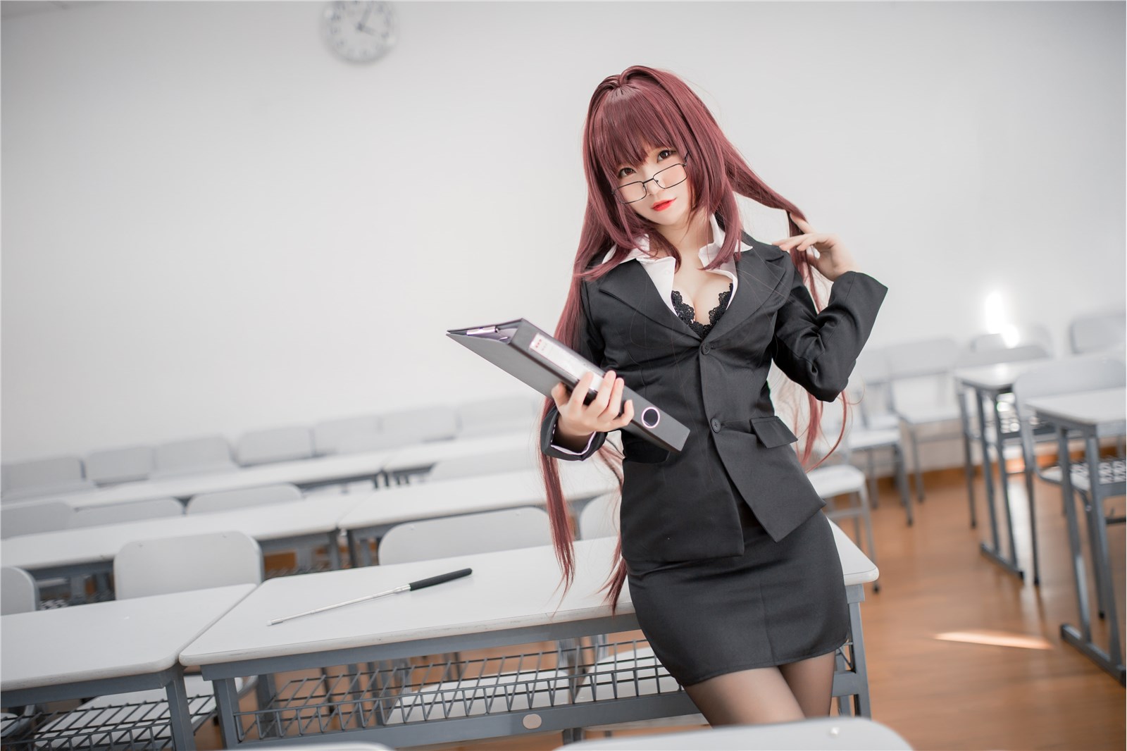 Office goddess teacher cosplay(4)