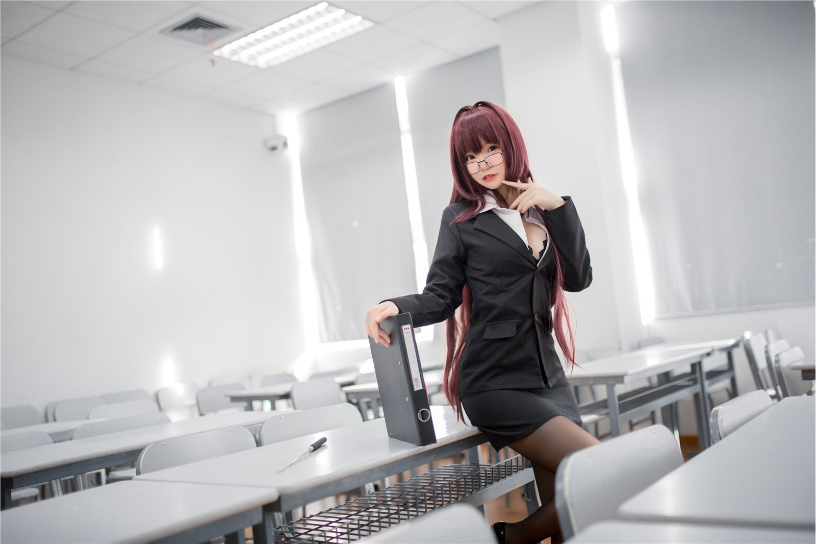 Office goddess teacher cosplay(3)