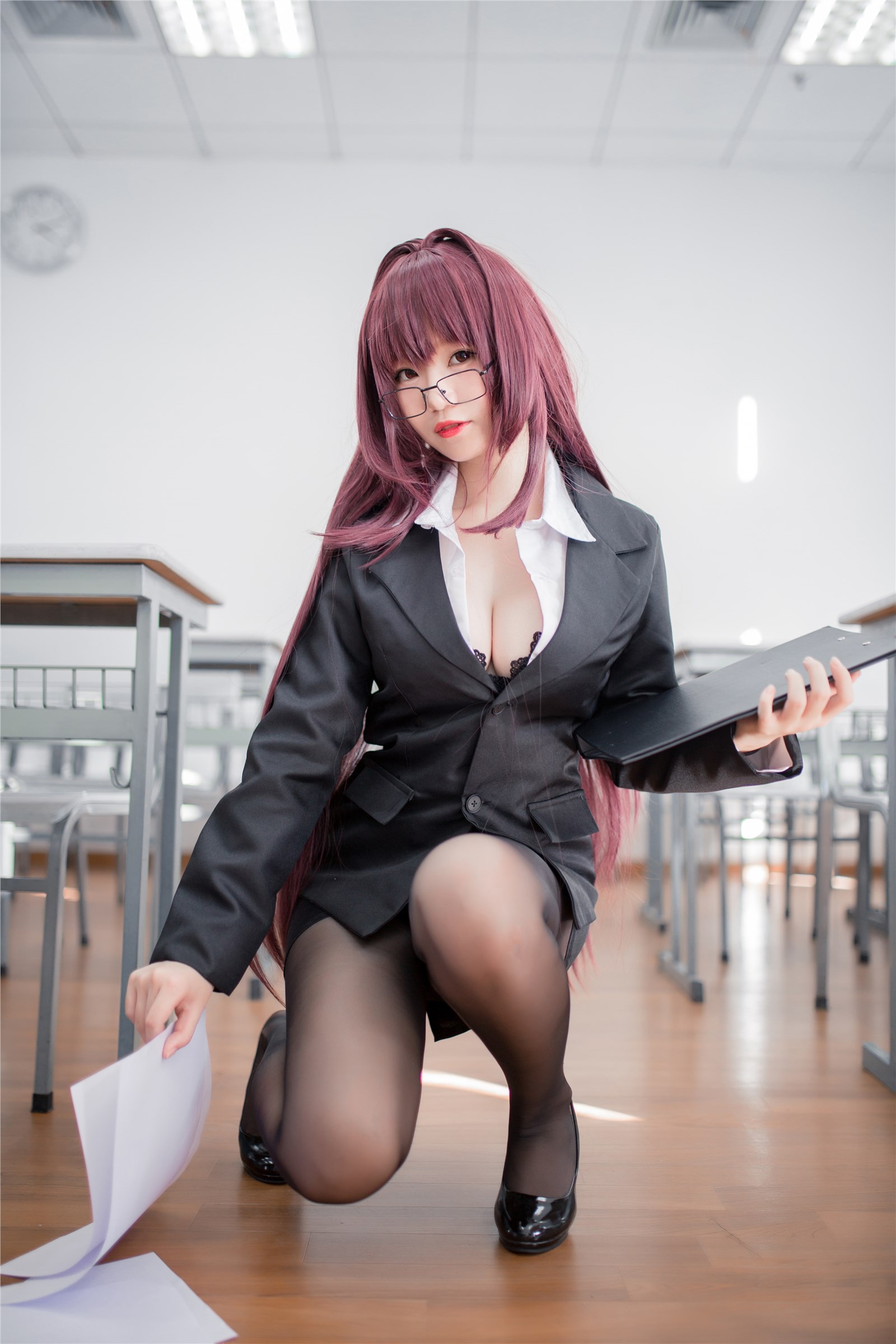 Office goddess teacher cosplay(8)